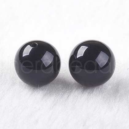 Natural Black Onyx Beads G-K275-13-10mm-1