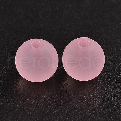 Transparent Acrylic Ball Beads FACR-R021-8mm-15-1