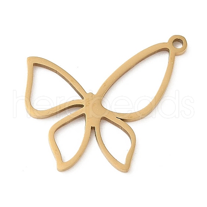 5Pcs 201 Stainless Steel Pendants STAS-B064-05G-1