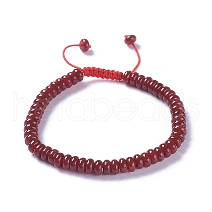 Adjustable Nylon Cord Braided Bead Bracelets BJEW-F369-B10-1