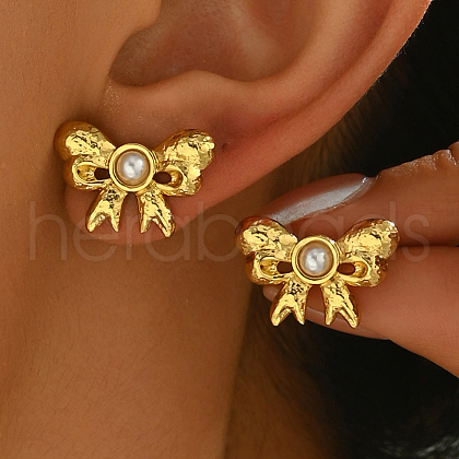 Fashionable Stainless Steel Stud Earrings BN2349-1-1