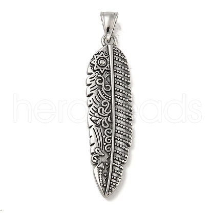 316 Surgical Stainless Steel Pendants STAS-Z073-80AS-1