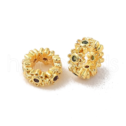 Rack Plating Brass Beads KK-B088-01A-01G-1