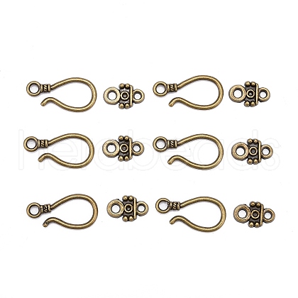 Alloy Hook Clasps PALLOY-2781-AB-FF-1