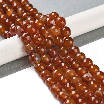Natural Agate Beads Strands G-M437-B01-01H-1