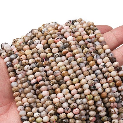 Natural Pink Opal Beads Strands G-RM2025-D11-F-1