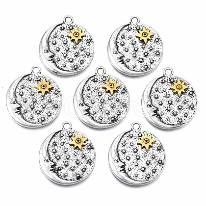 Tibetan Style Alloy Pendants PALLOY-S120-275-NR-1