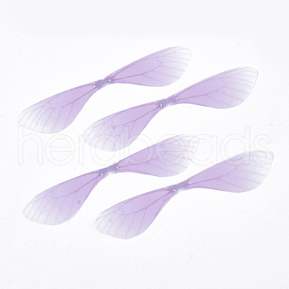 Polyester Fabric Wings Crafts Decoration X-FIND-S322-003G-1