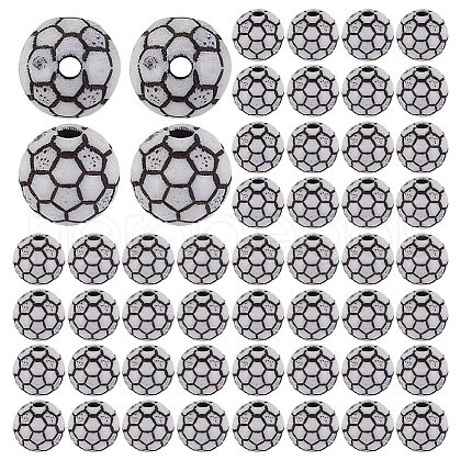 HOBBIESAY 200Pcs Opaque Acrylic Beads SACR-HY0001-08-1