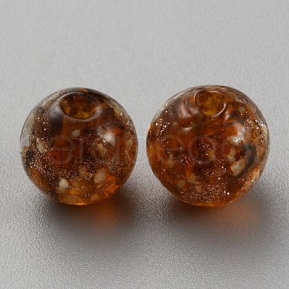 Luminous Handmade Gold Sand Lampwork Beads FIND-TAC0005-35C-02-1