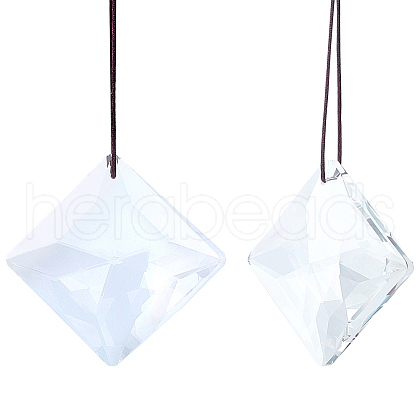 Transparent Glass Pendants GLAA-SP0001-18A-1