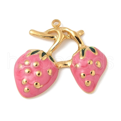 304 Stainless Steel Enamel Pendants STAS-U057-17G-01A-1