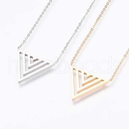 304 Stainless Steel Pendant  Necklaces NJEW-P224-15-1