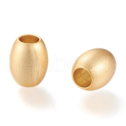 Matte Brass European Style Beads OPDL-H100-05MG-1