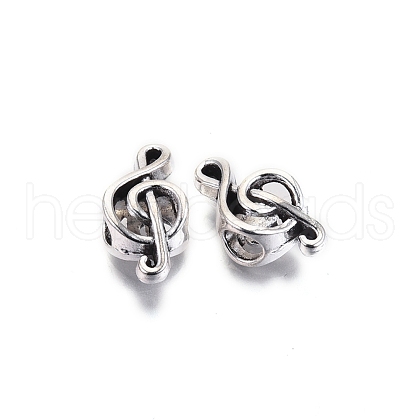 Tibetan Style Alloy European Beads TIBE-S314-83AS-RS-1