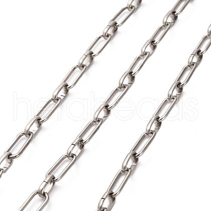 304 Stainless Steel Oval Link Chains CHS-A016-71P-A-1