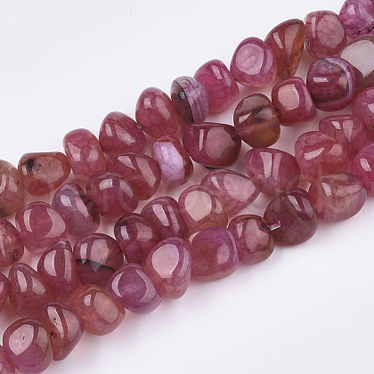 Natural Dragon Veins Agate Beads Strands G-S349-28F-1
