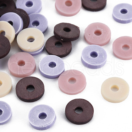 4 Colors Handmade Polymer Clay Beads CLAY-N011-032-15-1
