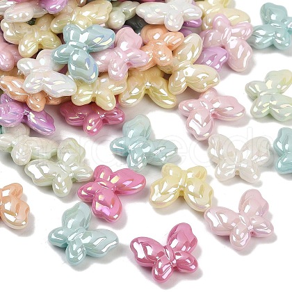 UV Plating Opaque Acrylic Beads MACR-L007-02A-1