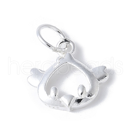 925 Sterling Silver Chinese Zodiac Outline Charms STER-P066-02S-10-1