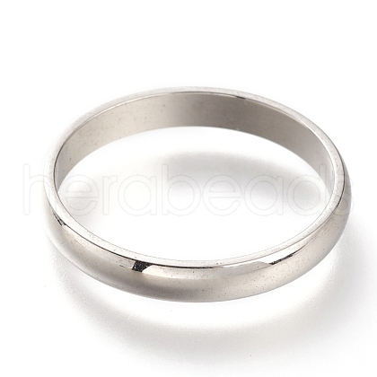 Non-Tarnish 304 Stainless Steel Plain Band Rings RJEW-B0006-7-03P-1