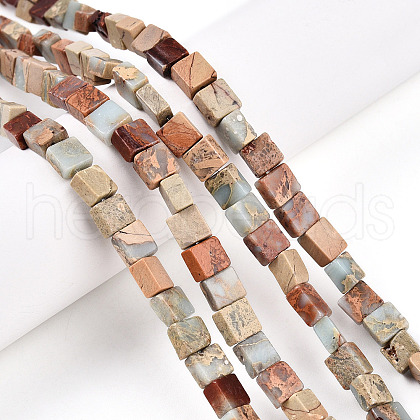 Natural Shoushan Stone Beads Strands G-N346-05A-04-1