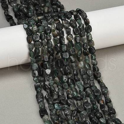 Natural Green Quartz Beads Strands G-Q060-D13-1