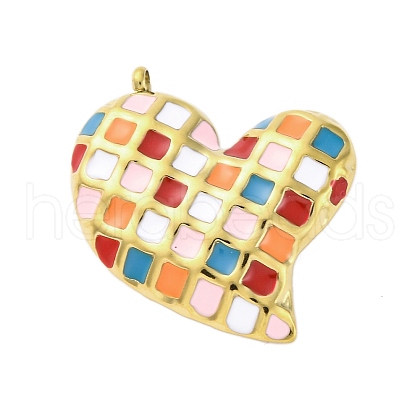 304 Stainless Steel Pendants STAS-V003-02G-01-1