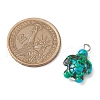 6Pcs 6 Color Dyed Synthetic Turquoise Sea Animal Pendants PALLOY-JF02725-2