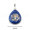 Natural Lapis Lazuli Pendant Necklaces FS-WG13773-04-2