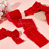 5 Yards Polyester Frayed Ribbon OCOR-WH0082-226B-01-3