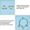 SUPERFINDINGS 600Pcs  CCB Plastic Tube Bails KY-FH0001-19-4