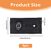 SUPERFINDINGS 4Pcs Cotton Adjustable Pants Waist Extender FIND-FH0010-14B-2