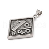 304 Stainless Steel Big Pendants STAS-S122-05AS-2