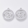 Non-Tarnish 201 Stainless Steel Pendants STAS-S110-044P-1