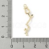 Brass Micro Pave Cubic Zirconia Pendants KK-M326-13D-G-3