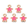 Alloy Enamel Star Charms ENAM-N054-69B-NR-3