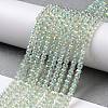 Electroplate Transparent Glass Beads Strands X1-GLAA-H021-01B-FR07-3