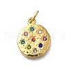 304 Stainless Steel Rhinestone Pendants STAS-R159-54G-2