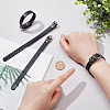 Flat PU Imitation Leather Cord Bracelets for Women Men BJEW-WH0020-70B-3
