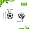 Unicraftale 10Pcs 304 Stainless Steel Enamel European Beads STAS-UN0040-13-6