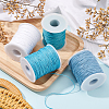   4 Rolls 4 Colors Waxed Cotton Thread Cords YC-PH0002-35A-2