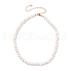 Vintage Natural Pearl Beaded Necklace for Women X-NJEW-JN03787-02-1