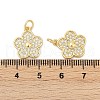 Brass Micro Pave Cubic Zirconia Pendants KK-C093-24G-3