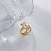 304 Stainless Steel with Cubic Zirconia Finger Rings FS-WG3D7B4-10-1