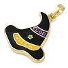 Halloween Rack Plating Brass Enamel Pendants KK-U032-11C-G-2