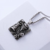 Stainless Steel Raven Gentleman Plague Doctor Pendant Necklaces for Men WX0578-2
