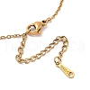 PVD Vacuum Plating 201 Stainless Steel Pendant Necklaces NJEW-R267-02H-G-3