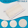 MAYJOYDIY US 5 Yards Cotton Embroidery Flower Lace Ribbons SRIB-MA0001-04-5