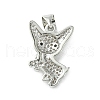 Brass Micro Pave Cubic Zirconia Pendants ZIRC-F138-03P-2